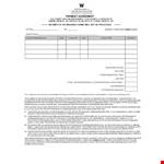 Payment Agreement Template for Financial and Professional Courses example document template