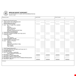 Medicaid Budget Worksheet example document template
