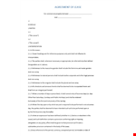 Commercial Lease Agreement Template - Create an Effective Contract for Lessee and Lessor example document template