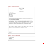 Example Of Thank You Letter For Interview example document template 