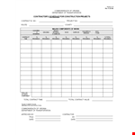 Contract Construction Schedule Template - Download Now example document template
