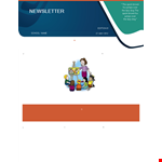 Preschool Newsletter Template - Get Creative and Engage Parents example document template 