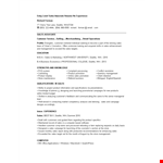 Entry Level Sales Associate Resume example document template 