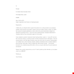 School Formal Job Application Letter example document template