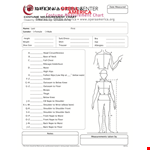 Costume Measurement example document template