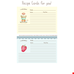 Create Your Own Cookbook Template - Print on Heavyweight Cardstock example document template