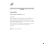 Proposal Rejection example document template 