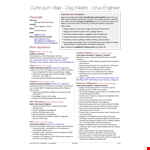 Engineer Summer Job example document template