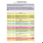 Printable Budget Calendar Template for Executive Director Operations Budget on Friday example document template