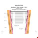 Printable Women Shoe Size Chart example document template