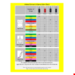 Food & Spice Color Chart example document template 