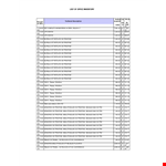 Office List example document template