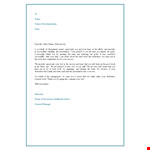 Recognition Letter for Dedication and Success example document template