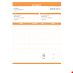 Free Estimate Template | Create Professional Estimates in the United States example document template