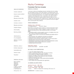 Customer Service Resume Template - Expertly Crafted Resumes for Exceptional Customer Service example document template