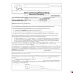 Proof of Residency Letter - Verify Applicant's Address in Alaska example document template 