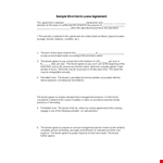 Short Term Rental Lease Agreement example document template