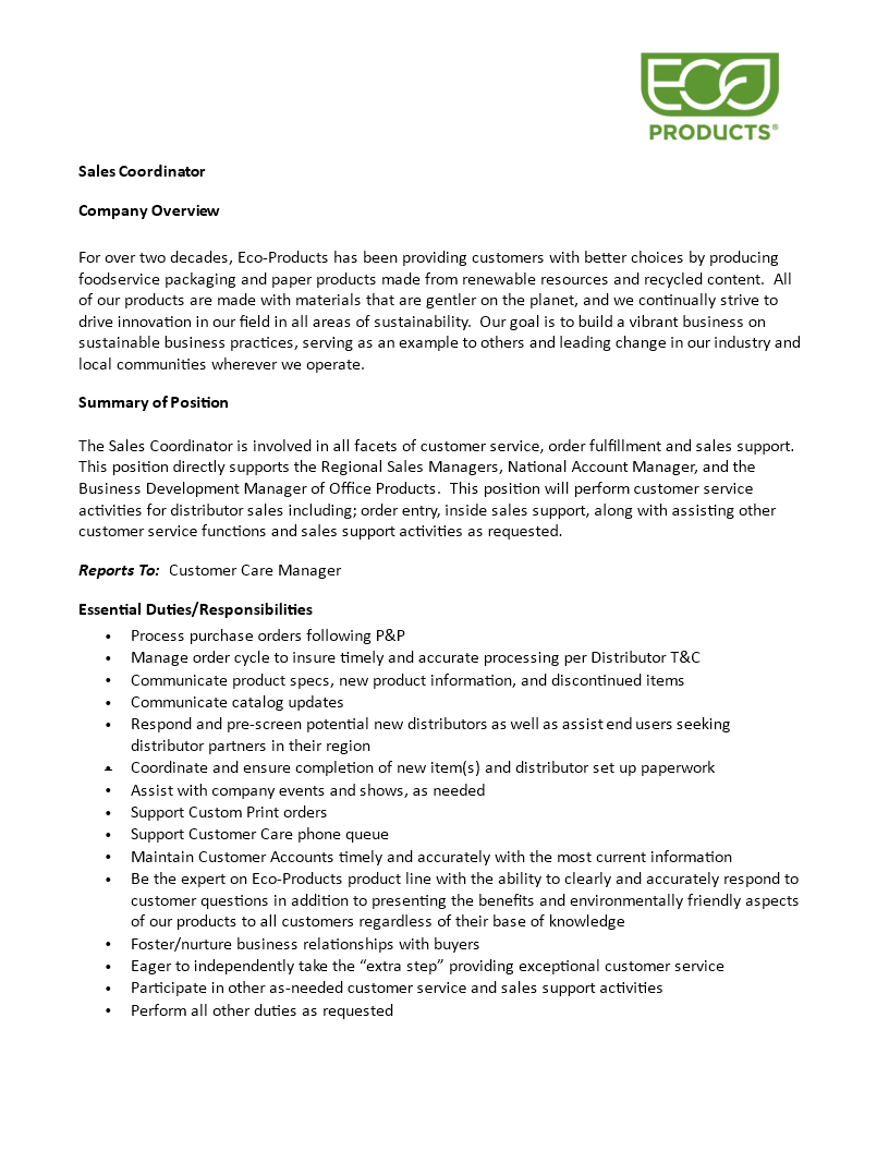 sales-coordinator-job-description