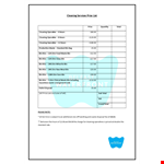 Price List Template for Cleaning and Waste - Save on Litre Costs example document template