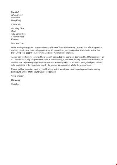 Positive Recommendation Letter Example