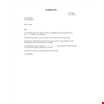 Resignation Letter - Official Job Resignation - Address & Contact Details example document template