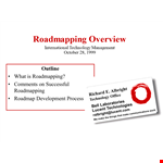 Create an Effective Product Roadmap with Our Template example document template