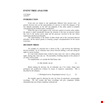 Decision Event Tree Template example document template