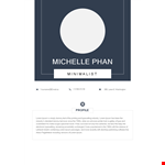 Minimalist Resume Template - Clean and Modern Design for Job Applications example document template