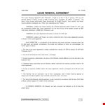 Renew Your Lease with Ease: Lease Renewal Letter for Landlords and Tenants example document template 