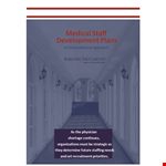 Medical Staff Development Plan example document template 