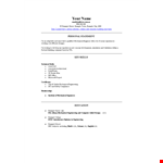 Experienced Engineer Resume Format Template example document template