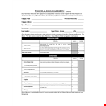 Small Business Profit and Loss Statement Form | Track Company Expenses, Borrower Income example document template