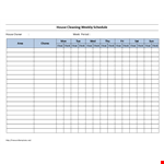 Get a Weekly House Cleaning Checklist and Keep Your Home Clean - Check It Out Now! example document template