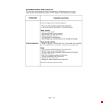 Equipment Inspection Checklist Template - Streamline Your Service with Checklists for Damage Removal example document template