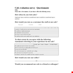 Questionnaire Template example document template