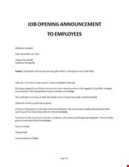 Internal Job Posting Template Word