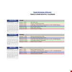 Event Schedule example document template