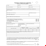 Employment Application Template | Streamline Your Hiring Process example document template