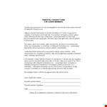 School Hours Parental Consent Form Template example document template