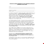 Example Liability Release Form for University Activity and Participant Safety example document template