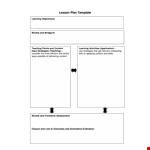 Effective Teaching Strategies: Lesson Plan Template example document template