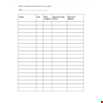 Log Sheet - Track Community Service Hours with Supervisors example document template