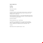 Sample Formal Complaint Letter example document template 