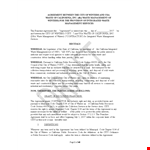 Franchise Agreement: Contractor Services for Waste Management example document template 