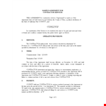 Download Service Agreement Template for Contractor Services in County - Shall Compliant example document template 