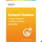 Customer Database Template example document template