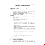 Joint Venture Agreement Template - Create a Strong Partnership with this Council Agreement example document template