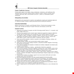 Senior Computer Technician Job Description example document template