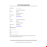 Secure Your Vehicle Deal: Buyer-Seller Email & Address with VPA example document template