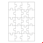 Puzzle Piece Template - Customize and Print in Minutes example document template